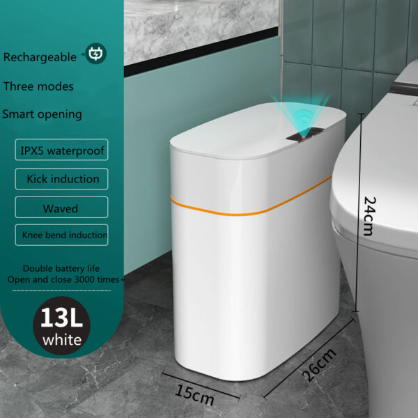 Smart Touchless Trash Can – Auto-Open, UV Sterilize, Waterproof - Image 9