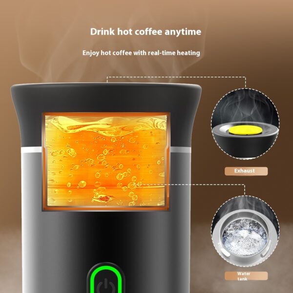 Electric 3-in-1 Portable Coffee Espresso Maker with Grinder Capsule Machine - Image 6