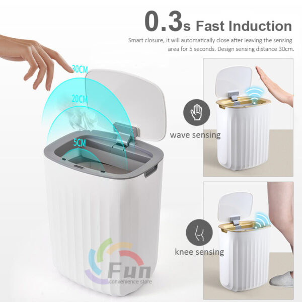 Smart Touchless Trash Can – Auto-Open, UV Sterilize, Waterproof - Image 3