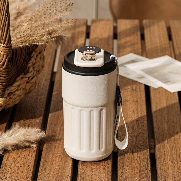 Smart Digital Thermal Bottle 450ml Stainless Steel Portable Coffee Mug - Image 7