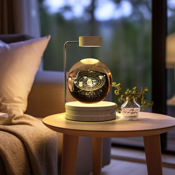 Cosmic Dinosaur Crystal Night Light – USB Rechargeable Bedside Lamp - Image 6