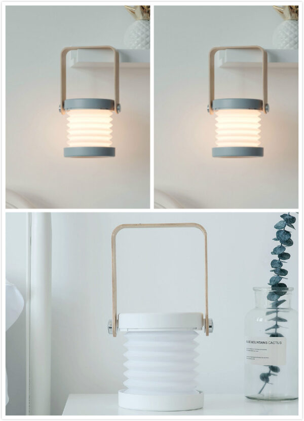 Foldable LED Night Light – Touch Dimmable & USB Rechargeable - Image 3