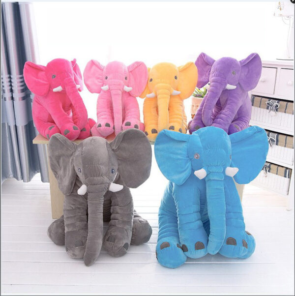 Soft Comfort Elephant Plush Toy Pillow – Ideal for Sleeping Baby and Child - Image 6