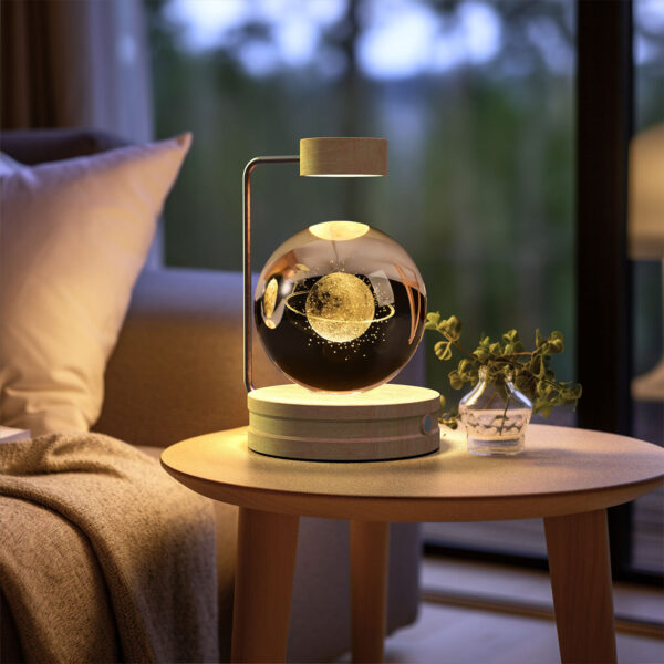 Cosmic Dinosaur Crystal Night Light – USB Rechargeable Bedside Lamp - Image 4