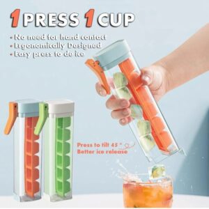 Ice Cube Mold with One-Touch Release and Storage Box – Food Grade Ice Maker