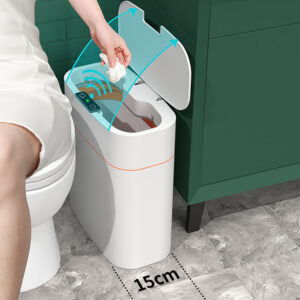 Smart Touchless Trash Can – Auto-Open, UV Sterilize, Waterproof