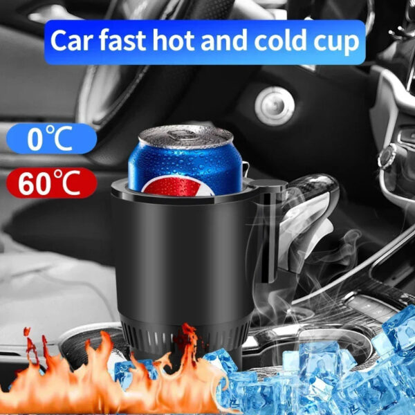 Smart Car Cup Holder – Heating & Cooling with Temperature Control