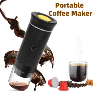 Electric 3-in-1 Portable Coffee Espresso Maker with Grinder Capsule Machine