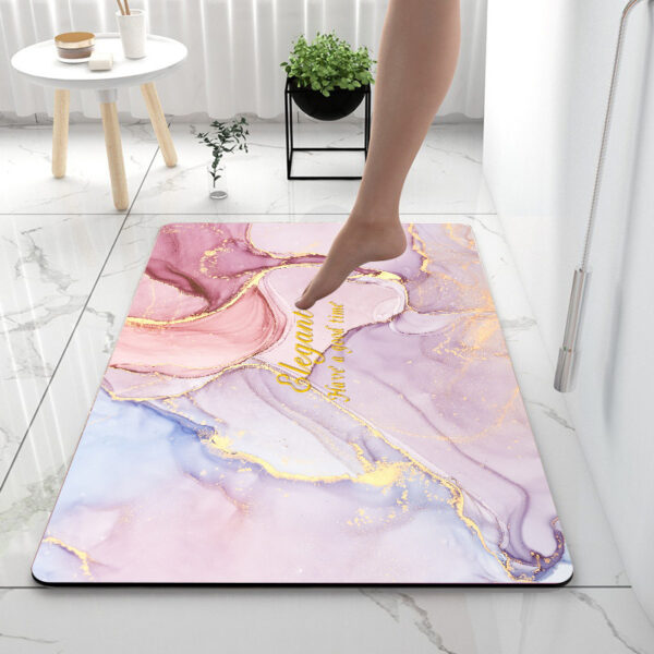 Super Absorbent Anti-Slip Diatom Mud Bathroom Mat - Image 5