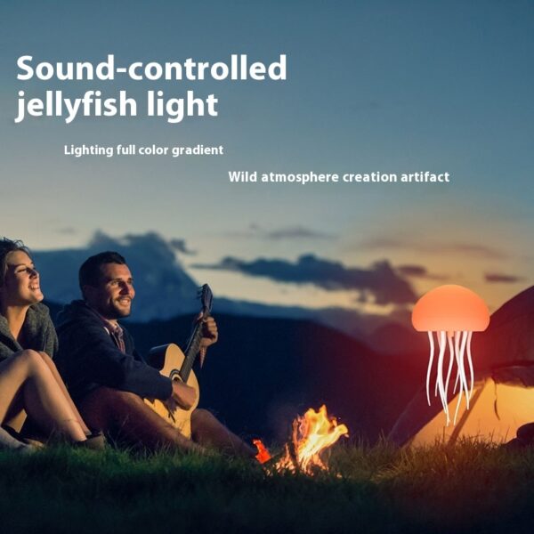 Jellyfish Mood Lamp LED Smart Table Night Light 1000mAh Portable - Image 3