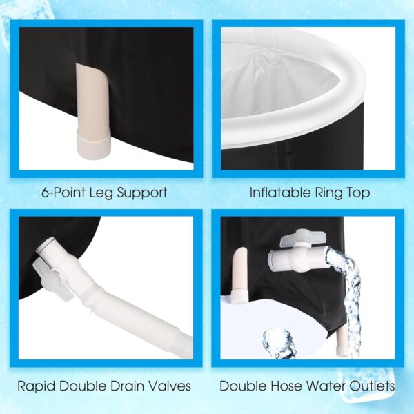 Portable Foldable Ice Bath Tub for Recovery and Therapy - Image 3