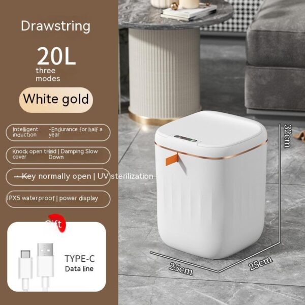 Smart Touchless Trash Can – Auto-Open, UV Sterilize, Waterproof - Image 10
