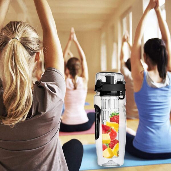 32oz BPA-Free Fruit Infuser Water Bottle Leakproof Sport Juice Shaker - Image 9