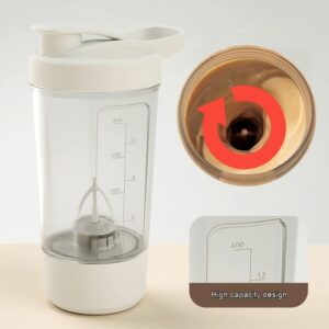 400ML Electric Protein Powder Shaker Bottle 1200mAh