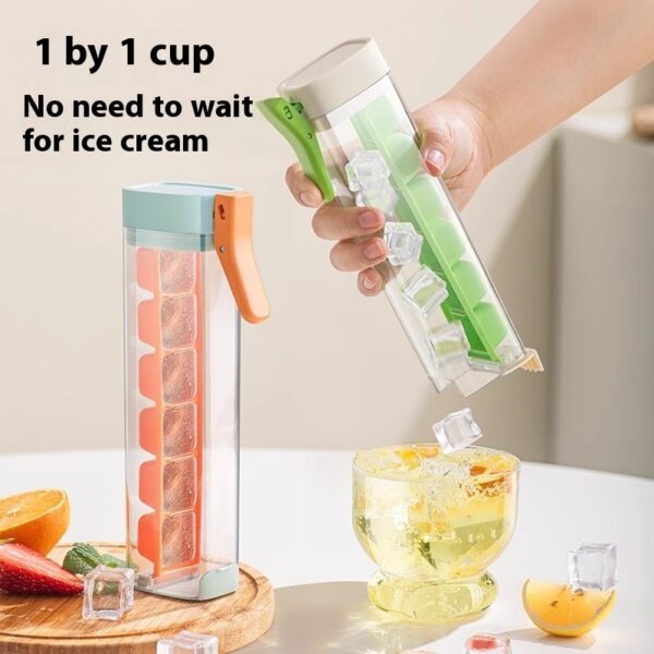 Ice Cube Mold with One-Touch Release and Storage Box – Food Grade Ice Maker - Image 9