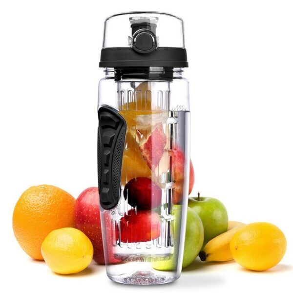 32oz BPA-Free Fruit Infuser Water Bottle Leakproof Sport Juice Shaker - Image 4