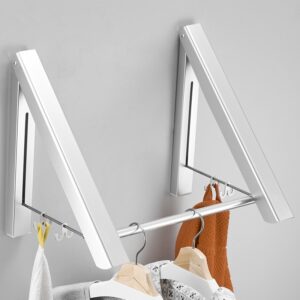 Foldable Space Aluminum Wall Hanger – Retractable Coat & Towel Rack