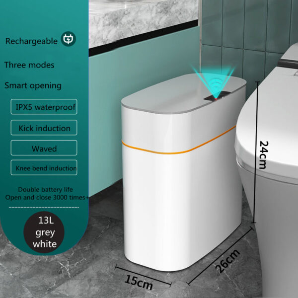Smart Touchless Trash Can – Auto-Open, UV Sterilize, Waterproof - Image 4