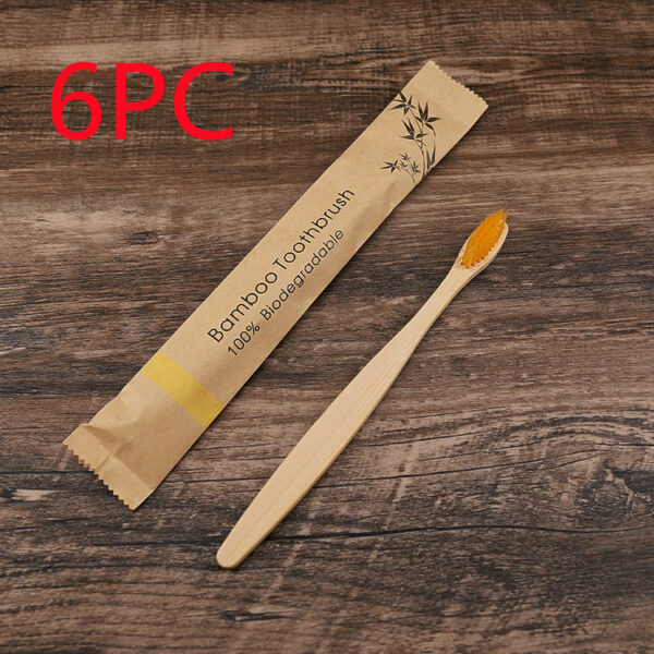 Flat Bamboo Toothbrush Kraft Paper Bag Toothbrush - Image 7