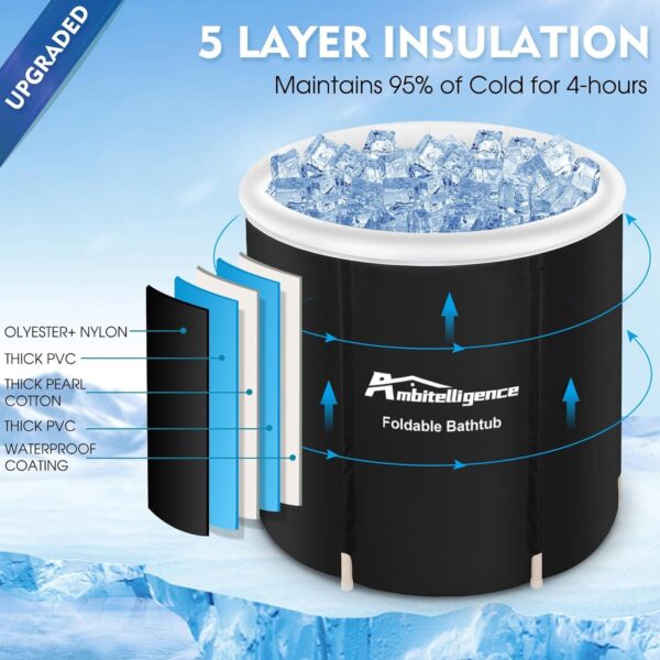 Portable Foldable Ice Bath Tub for Recovery and Therapy - Image 6