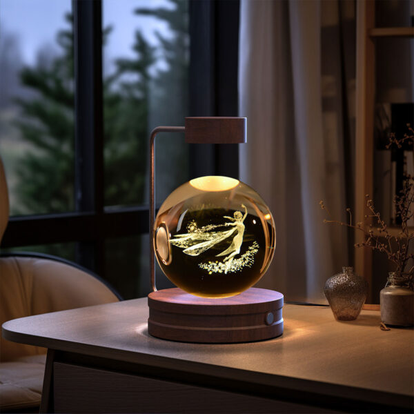 Cosmic Dinosaur Crystal Night Light – USB Rechargeable Bedside Lamp - Image 7