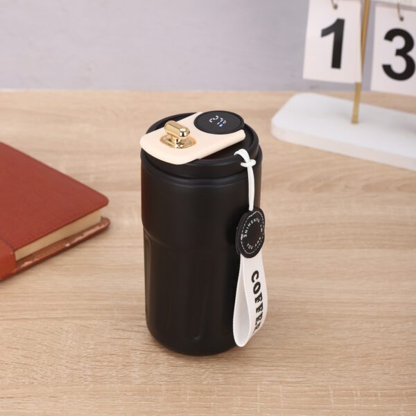 Smart Digital Thermal Bottle 450ml Stainless Steel Portable Coffee Mug - Image 3