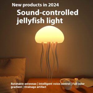 Jellyfish Mood Lamp LED Smart Table Night Light 1000mAh Portable