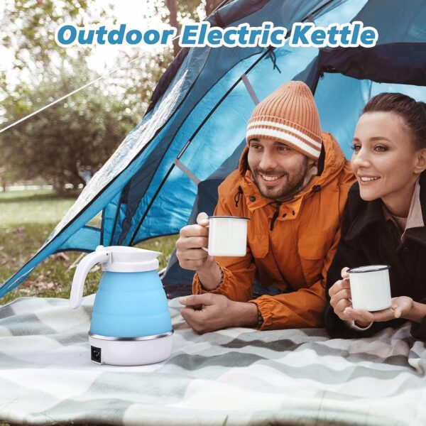 Foldable Travel Electric Kettle – Compact, Fast-Boiling, Silicone, 600ml - Image 2