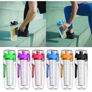 32oz BPA-Free Fruit Infuser Water Bottle Leakproof Sport Juice Shaker