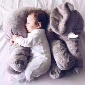 Soft Comfort Elephant Plush Toy Pillow – Ideal for Sleeping Baby and Child