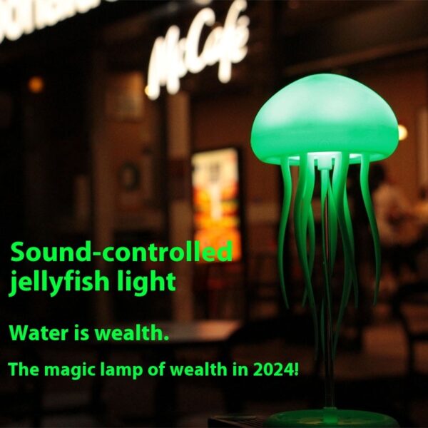 Jellyfish Mood Lamp LED Smart Table Night Light 1000mAh Portable - Image 4