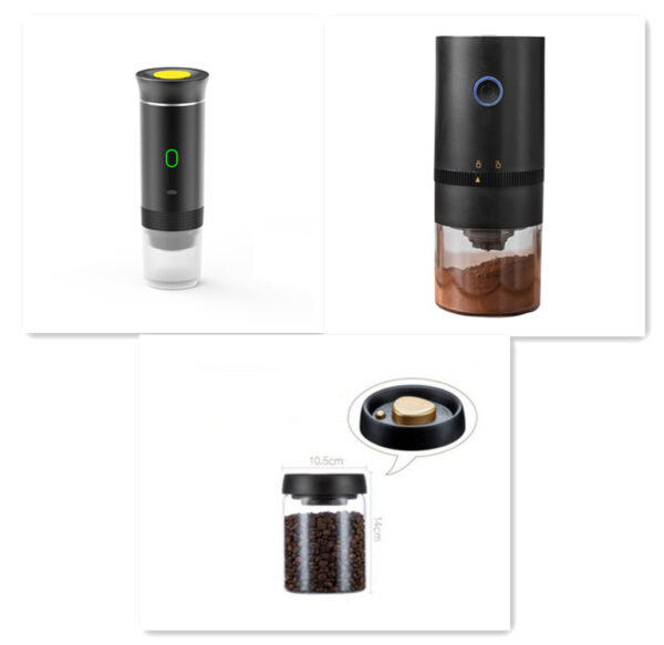 Electric 3-in-1 Portable Coffee Espresso Maker with Grinder Capsule Machine - Image 8