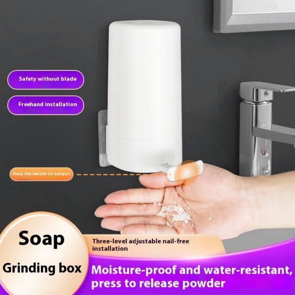 Soap Grinder Dispenser – Wall-Mounted Soap Box with Adjustable Powder Output - Image 5