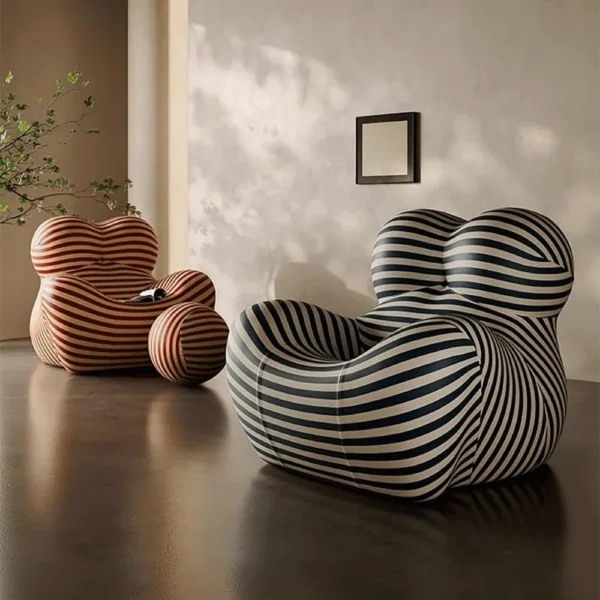 Modern Designer Lazy Floor Sofa with Ottoman – Ergonomic & Washable - Image 6