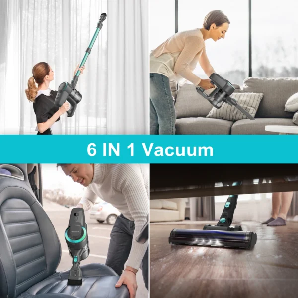 Yisora N300 Cordless Vacuum Cleaner – 20Kpa, Ultra Lightweight - Image 2