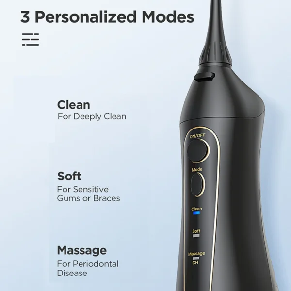 Cordless Oral Irrigator & Electric Toothbrush by Fairywill – IPX7, USB, Portable - Image 2