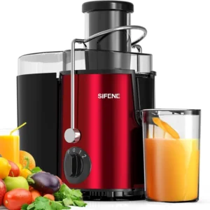 Centrifugal Juicer by SiFENE – 800W, 3" Big Mouth, BPA-Free