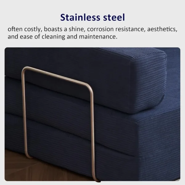 Convertible Corduroy Folding Sofa Bed – Modular 4-in-1 King Sleeper - Image 5